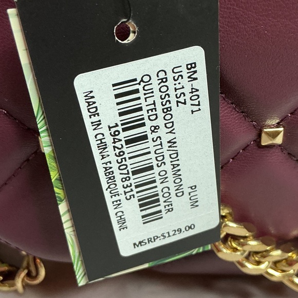 Elegant Burgundy Quilted Chain Bag - Picture 7 of 7